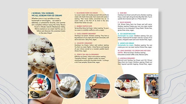 Ice Cream Trail Brochure